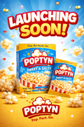Poptyn Sweet & Salty Popcorn Snacks – Crunchy Gourmet Ready-to-Eat Popcorn, Movie Night Snack, Family Pack
